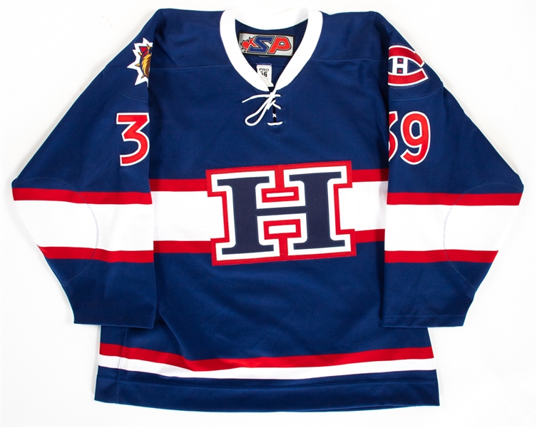 Matt Shasbys 2004-05 AHL Hamilton Bulldogs "Hometown" Game-Worn Jersey with Team COA