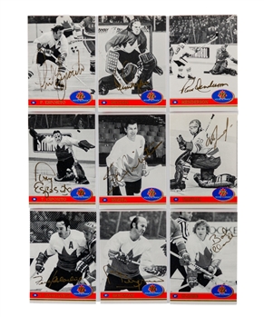 Frank Mahovlichs 1972 Team Canada "Future Trends"  Signed Limited-Edition 36-Card Set Plus Complete 101-Card Set and Frame with His Signed LOA