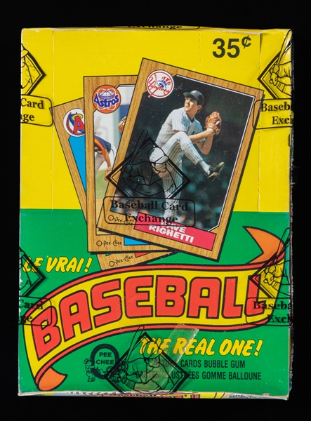 1987 O-Pee-Chee Baseball Wax Box (36 Unopened Packs) - Barry Bonds Rookie Year!