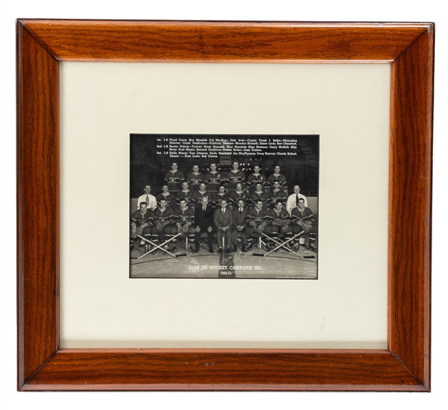 Montreal Canadiens 1950-51 Framed Team Photo (17" x 19")