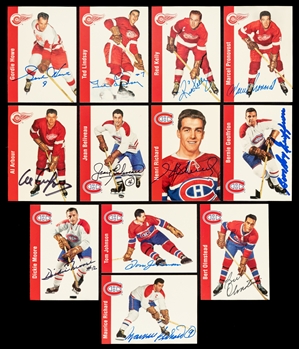 1993-94 Parkhurst Retro / Missing Link (1956-57 Parkhurst) Complete 180-Card Set - Includes 156 Signed/Multi-Signed Cards