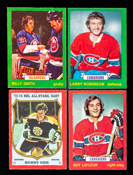 1973-74 O-Pee-Chee Hockey Near Complete Card Set (230/264)