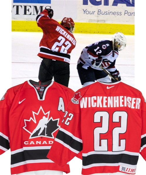 Hayley Wickenheisers 2001-02 Team Canada Game-Worn Jersey with LOA