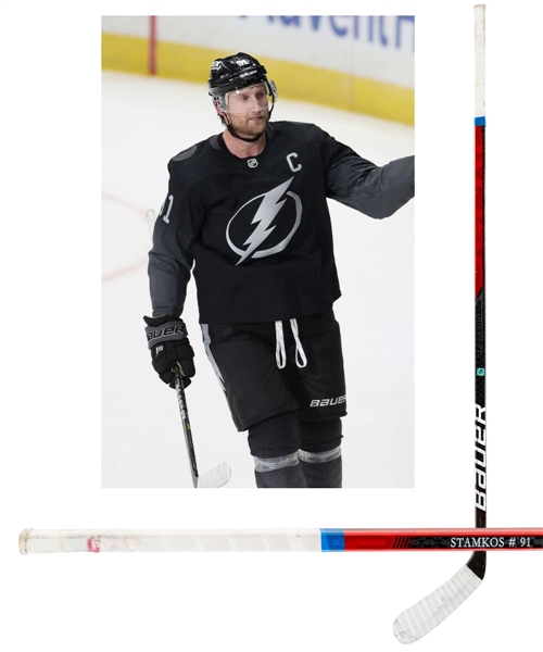 Steven Stamkos 2020-21 Tampa Bay Lightning Bauer Supreme Ultrasonic Game-Used Stick with Team COA - Stanley Cup Championship Season!
