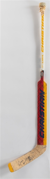 Grant Fuhrs Mid-1990s St. Louis Blues Signed Christian Game-Used Stick
