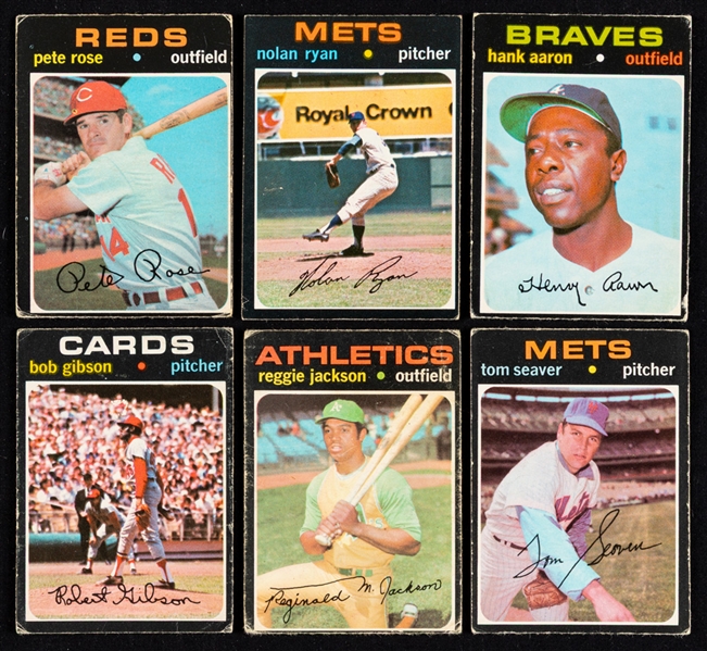 1971 O-Pee-Chee Baseball Low Series Set (Cards 1 to 523)