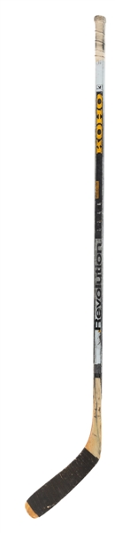 Rick Tocchets Circa Early-1990s Philadelphia Flyers / Pittsburgh Penguins Signed Koho Revolution Game-Used Stick with LOA