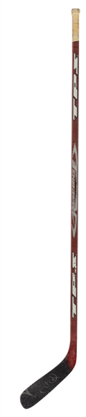 Rob Blakes Early-to-Mid-2000s Colorado Avalanche / Los Angeles Kings Signed Louisville TPS Response Game-Used Stick