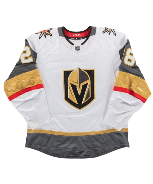 William Carriers 2018-19 Vegas Golden Knights Game-Worn Jersey with LOA - Team Repairs! - Photo-Matched!