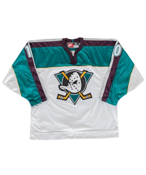 Josef Marhas 1998-99 Anaheim Mighty Ducks Game-Worn Alternate Jersey with Team COA