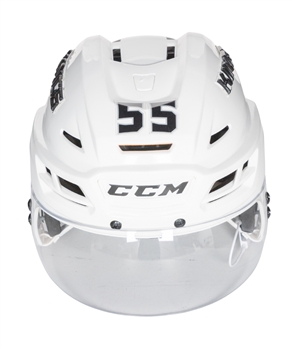 Quinton Byfields 2022-23 Los Angeles Kings CCM Game-Worn Helmet with Team COA - Proceeds to Benefit the Echoes of Hope Organization