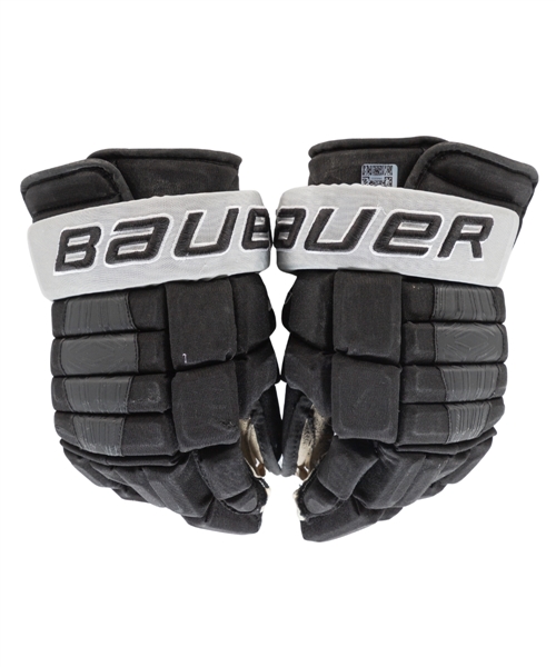 Anze Kopitars 2023-24 Los Angeles Kings Bauer Pro Series Game-Used Gloves with Team COA - Proceeds to Benefit the Echoes of Hope Organization