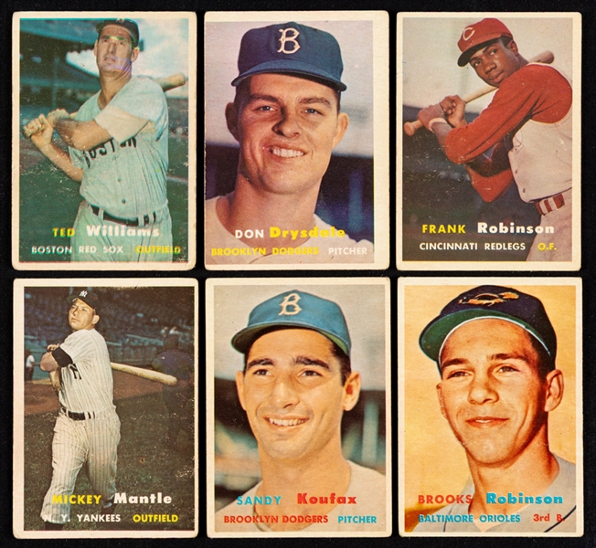 1957 Topps Baseball Near Complete Set (399/411)