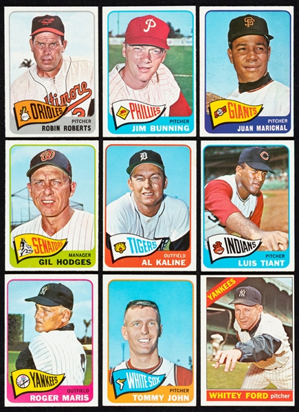 1965 Topps Baseball Cards (103) and 1966 Topps Baseball Cards (63)