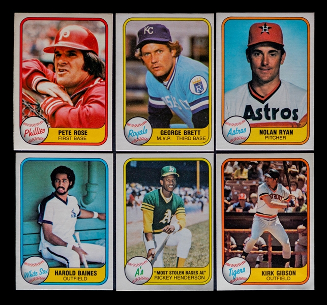 1981 (2), 1982 and 1983 (2) Fleer Baseball Complete 660-Card Sets (5 Sets Total)