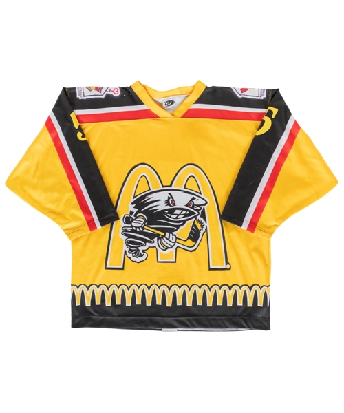 Greg Kuzniks Late-1990s/Early-2000s IHL Cincinnati Cyclones "McDonalds" Game-Worn Jersey 