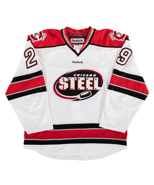 Petr Stloukals 2010-11 USHL Chicago Steel Game-Worn Jersey