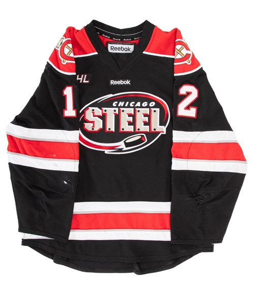 David Bondras 2010-11 USHL Chicago Steel Game-Worn Jersey