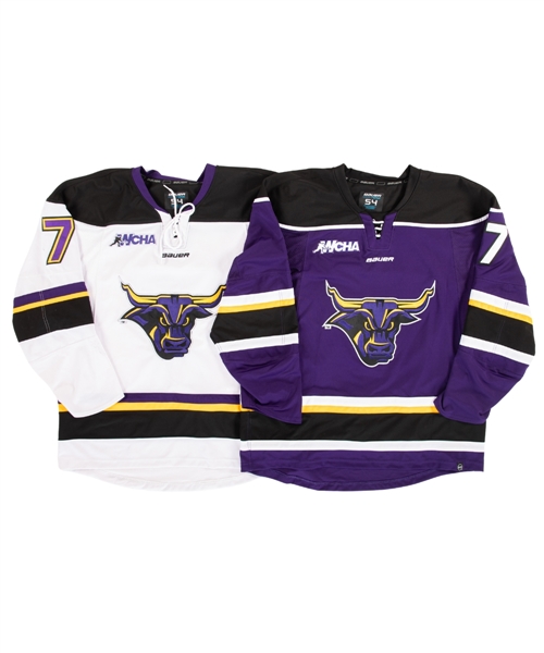 Steen Coopers Mid-2010s NCAA WCHA Minnesota State University - Mankato Mavericks Game-Worn Jerseys (2)