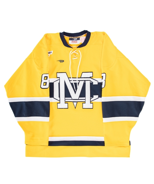 John Heffernans Late-2000s/Early-2010s NCAA Hockey East Merrimack College Warriors Game-Worn Jersey
