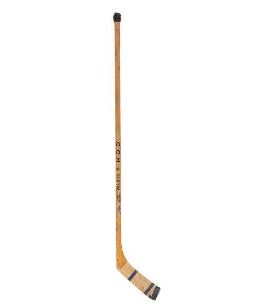 Dick Gambles Mid-1960s AHL Rochester Americans Game-Used CCM Stick 