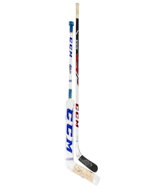 Nazem Kadris and Jonathan Berniers Early-to-Mid-2010s Toronto Maple Leafs Game-Used Stick Collection of 2
