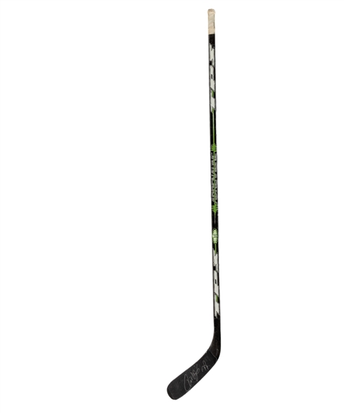 Tie Domis 2005-06 Toronto Maple Leafs Signed TPS Adrenaline Game-Used Stick with JSA LOA
