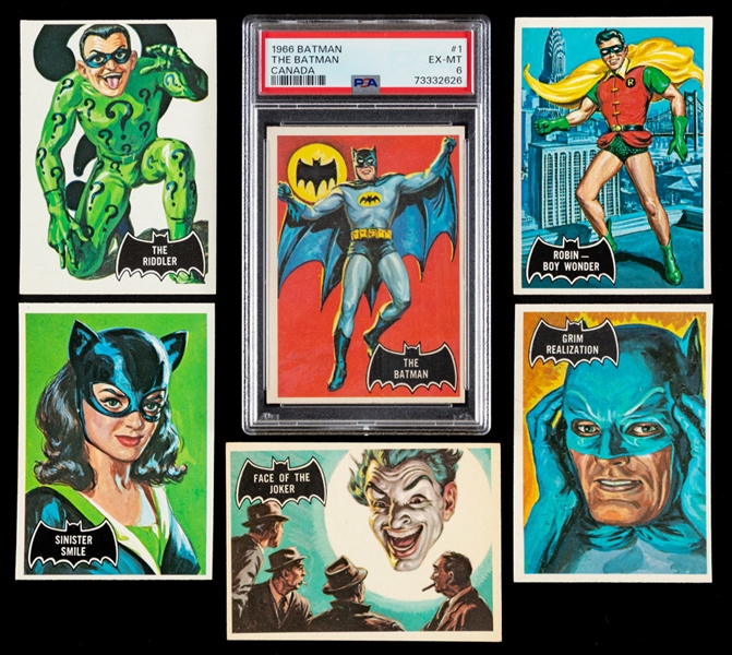 1966 O-Pee-Chee Batman "Black Bat" Complete 55-Card Set