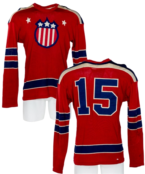 Vintage Mid-to-Late-1950s "Rochester Americans" Style Pro-Style Jersey by Gerry Cosby