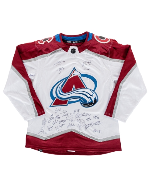 Colorado Avalanche 2024-25 Team-Signed Jersey with Team COA 