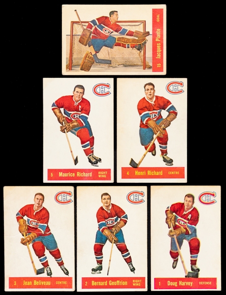 1957-58 Parkhurst Hockey Complete 50-Card Set