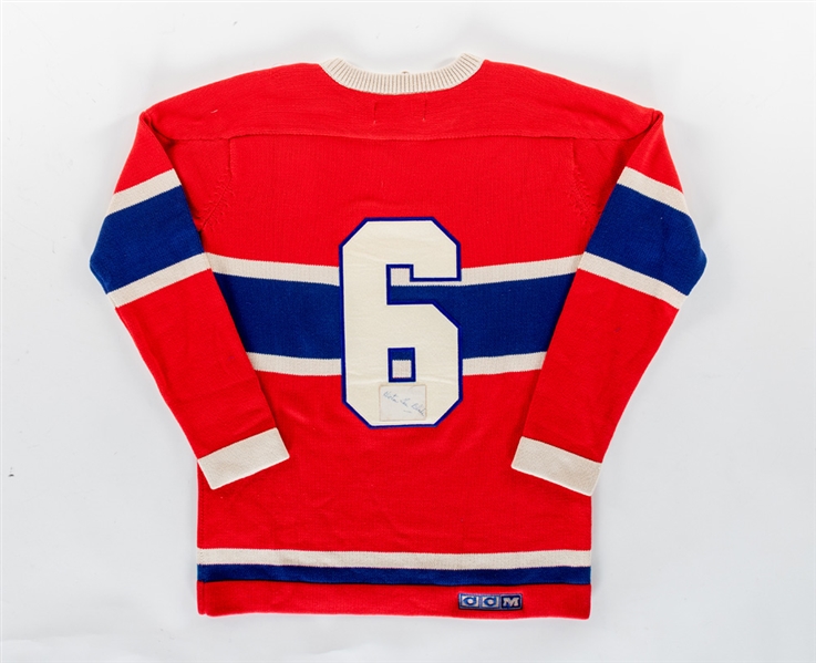 Deceased HOFer Toe Blake Montreal Canadiens "CCM Vintage" Custom Jersey with Signature Cut