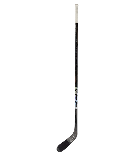 Filip Hroneks 2024-25 Vancouver Canucks CCM JetSpeed FT7 Pro Signed Game-Used Stick - Proceeds to Benefit the Baltimore Primary School