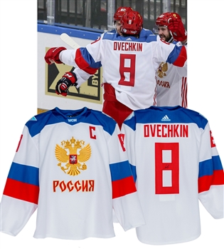Alexander Ovechkins 2016 World Cup of Hockey Team Russia Signed Game-Worn Captains Jersey - Fanatics Authenticated!