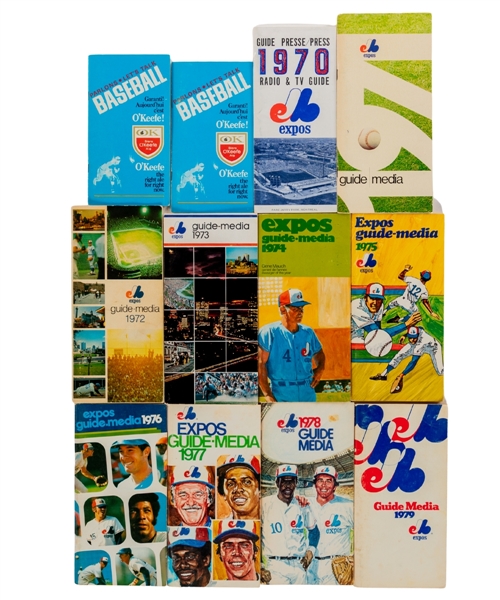 Montreal Expos 1970 to 2004 Media Guide Collection Complete Run (35)