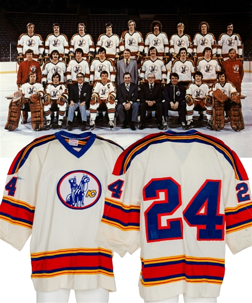 Kansas City Scouts 1975-76 Game-Worn Jersey - Nice Game Wear! 
