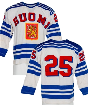 Team Finland Circa-1973 National Team Game-Worn Jersey 