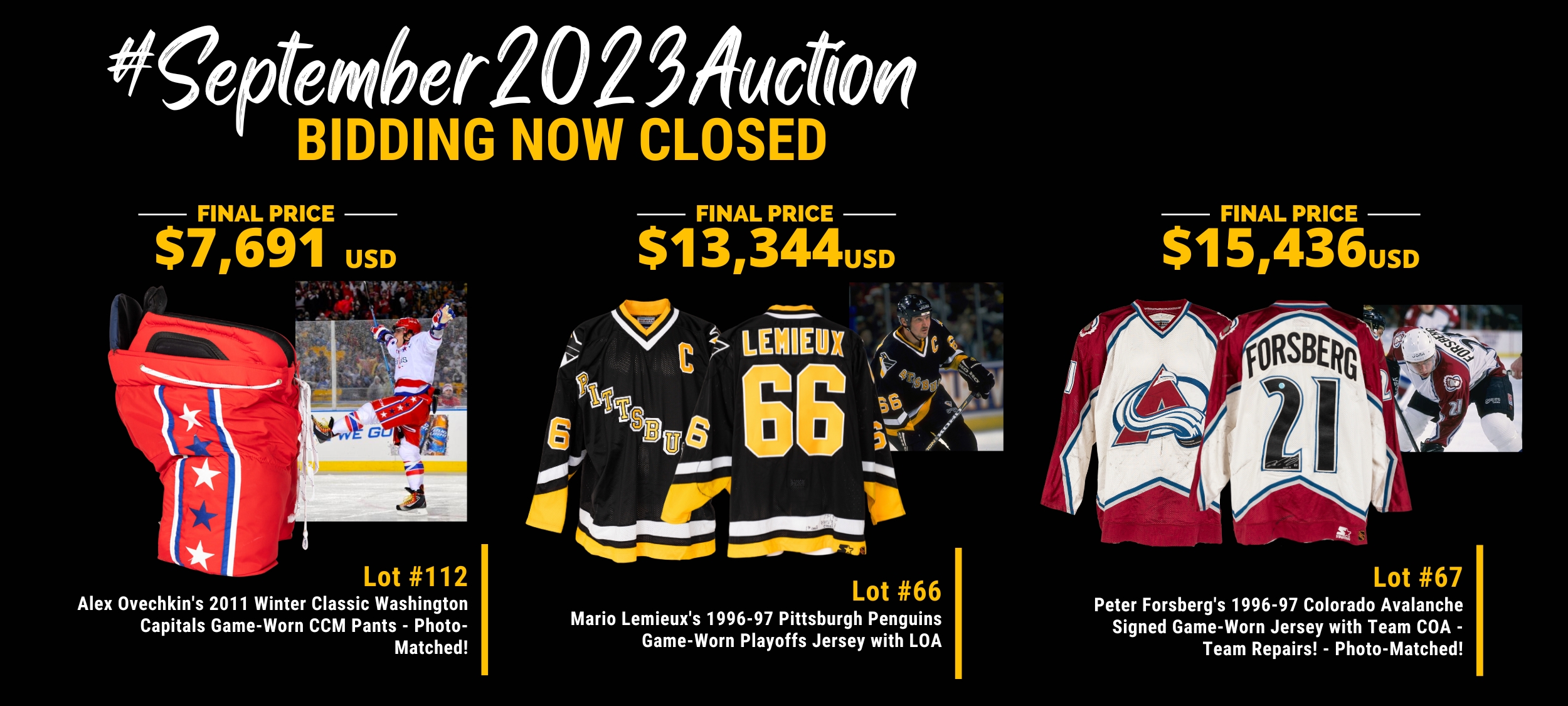 Classic Auctions Hockey Memorabilia and Sports Cards